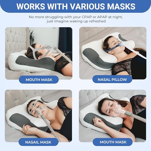 Adjustable Ergonomic CPAP Pillow for Side & Back Sleepers