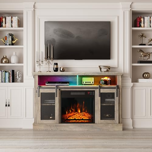 23-Inch Electric Fireplace Insert Recessed Heater with Remote Control