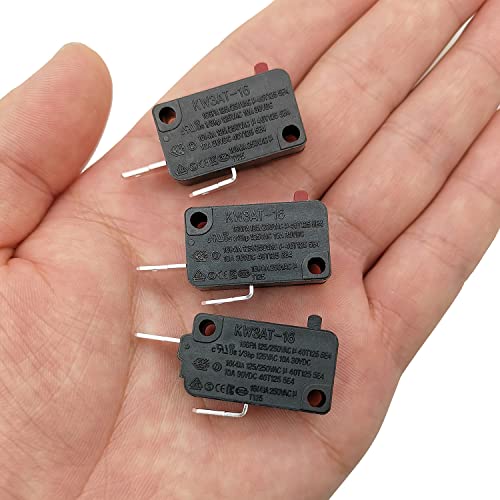Microwave Door Switch Set, 16A 125VAC KW3AT-16, 2 Normally Open & 1 Normally Closed