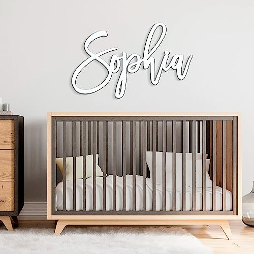 Custom Wooden Name Sign for Nursery Wall Decor Personalized Baby Name Sign