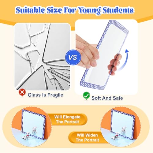 10-Pack 6x6 Shatterproof Acrylic Mirrors for Crafts and Kids DIY Projects