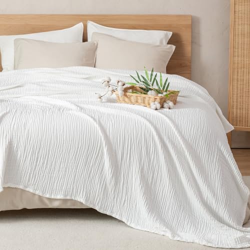 Cooling Muslin Blanket King Size - Soft & Breathable for Summer