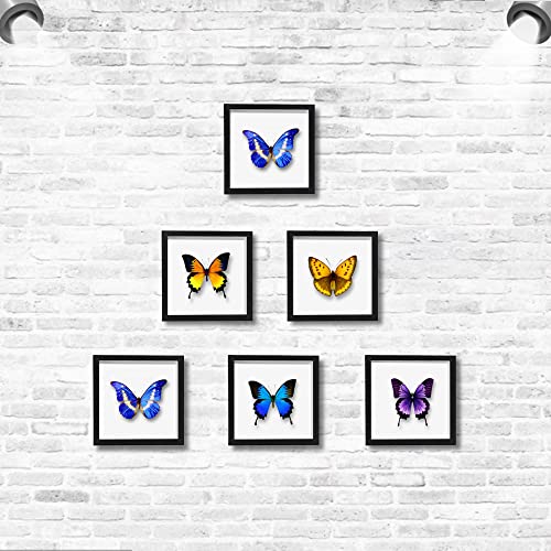 5x5 Shadow Box Frame with Linen Backing - Black Display Case for Keepsakes