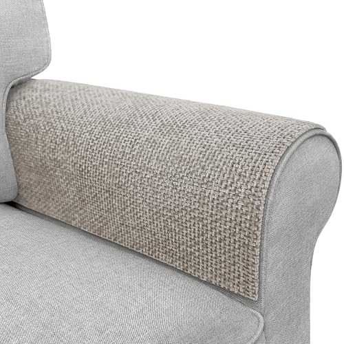 Waterproof Sofa Arm Covers - Non-Slip Couch Armrest Protector (Set of 2, 24" x 20")