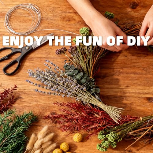 12-Variety Natural Dried Flower DIY Kit, 10-12 Inch Floral Decor