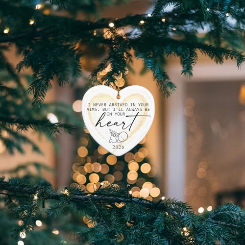 Miscarriage Memorial Ornament Angel Baby Christmas Keepsake 'I'll Always Be' in Your Heart