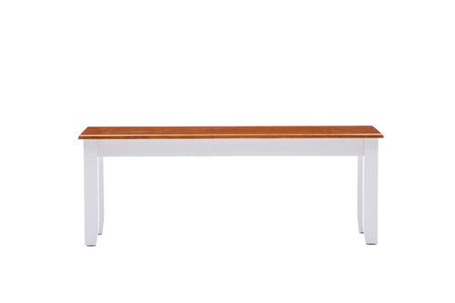 Boraam Bloomington Bench, Cream/Honey Oak