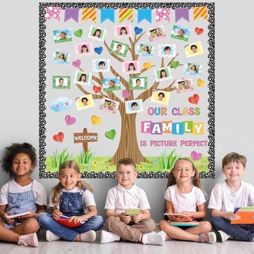 Class Family Tree Bulletin Board Set - Classroom Photo Craft Kit