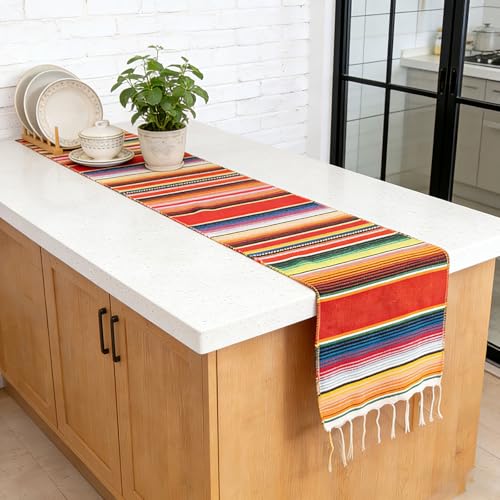 Mexican Table Runner 14x84 Inches Rainbow Colors Party Decor Home & Garden