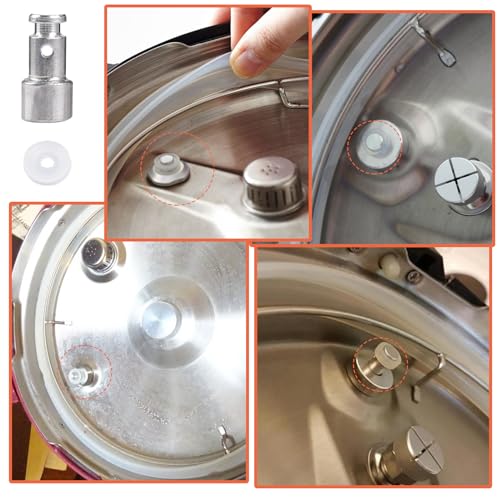 Universal Pressure Cooker Float Valve and Silicone Gasket Set (8-Piece)