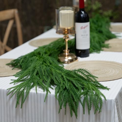 Artificial Norfolk Pine Garland 6ft x2pcs No Light - Lucky Flower