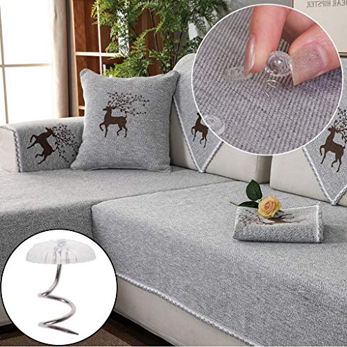 50 Pcs Upholstery Twist Pins - Clear Bed Skirt & Furniture Fixers