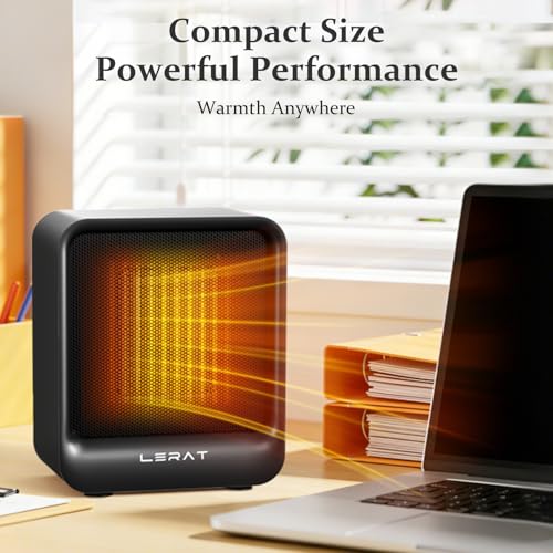 Portable Mini Space Heater 500W Electric Desk Heater with Safety Protection