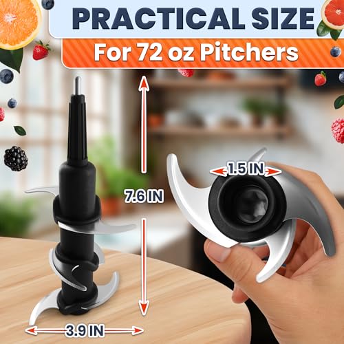 6-Blade Stainless Steel Blender Replacement Part for 72 Oz Pitcher
