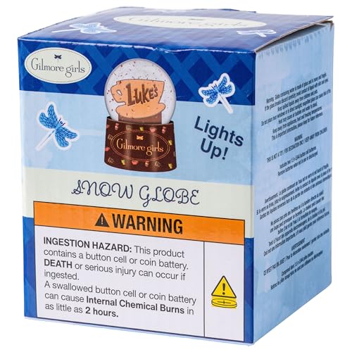 Luke's Diner Coffee Cup Light-Up Snow Globe - 3.8 Inch Mini Collectible