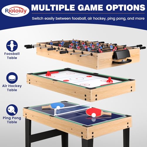 12-in-1 Multi-Game Arcade Table - 48-Inch Combo Game Table for Home