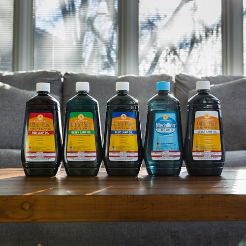 Clear Liquid Paraffin Lamp Oil - Smokeless, Odorless & Sootless Fuel - 32 oz