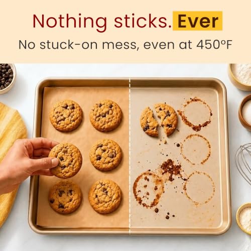 Unbleached Non-Stick Parchment Paper Roll with Cutter - 15 in x 210 ft