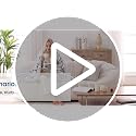 Electric Blanket Throw 50x60, Faux Fur to Sherpa, Blue White - 6 Heating Levels, Auto Off, Machine Washable