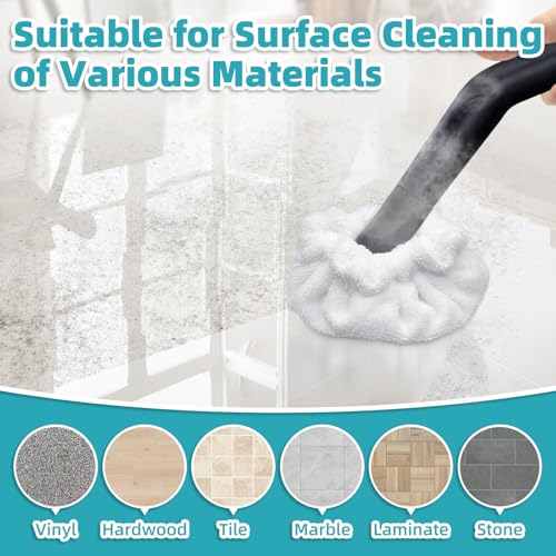Microfiber Steam Cleaner Bonnet Pads - 10 Pack Washable Triangular Mop Covers