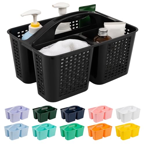Tiawudi Portable Shower Caddy with Handle & Drainage Holes, Plastic Storage Basket