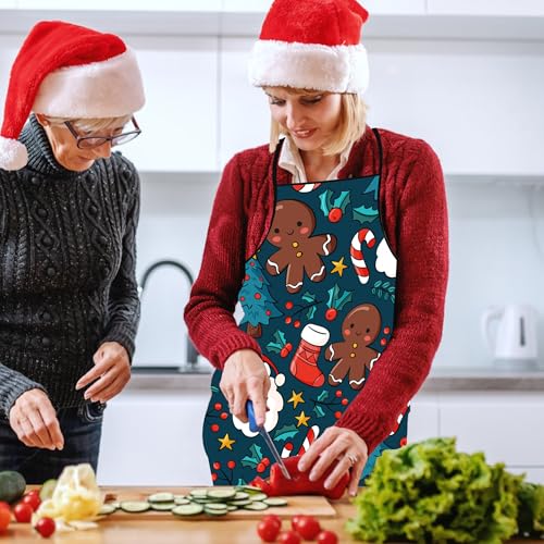 Christmas Apron for Men Women Kids - Festive Baking & Cooking Kitchen Apron with Holiday Design