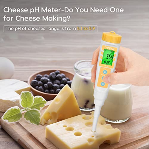 Digital Food pH Meter with Spear Probe for Fermentation and Canning