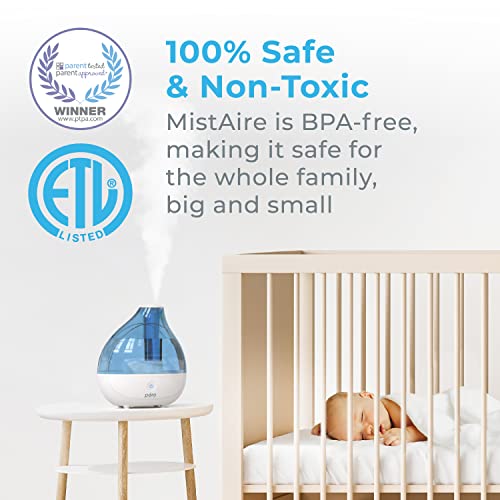 Ultrasonic Cool Mist Humidifier for Bedroom and Office - 25-Hour Runtime
