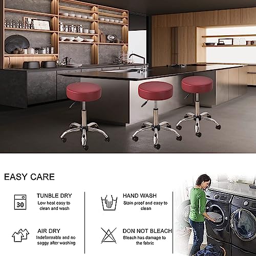Waterproof Round Bar Stool Covers Set of 4 for 12-15 Inch Chairs