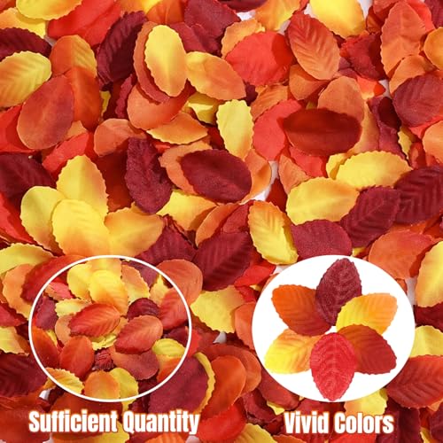 432 Pcs Mini Artificial Maple Leaves for Fall Crafts and Miniature Decor