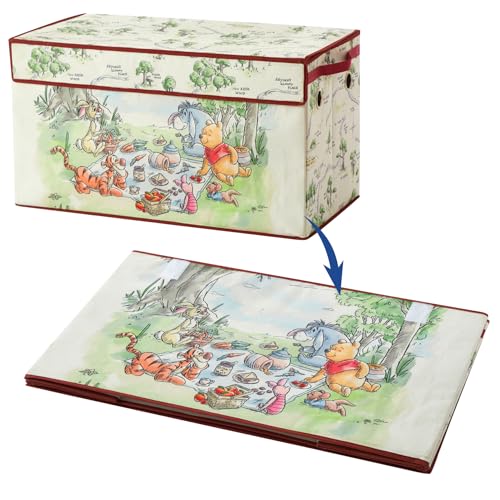 Collapsible Toy Storage Trunk with Soft Lid - 28.5-inch Kids Organizer