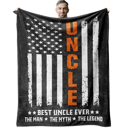 60x50 Black Uncle Blanket Gift for Birthday – Zvzmzy