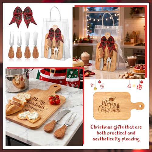 Clothmile 18-Piece Christmas Cutting Board Gift Set with Knives & Forks - Variation Christmas-1