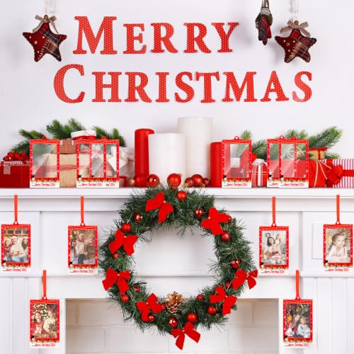 Vercraft 48 Pcs Christmas Photo Frame Ornaments Style 3 - Holiday Tree Decorations