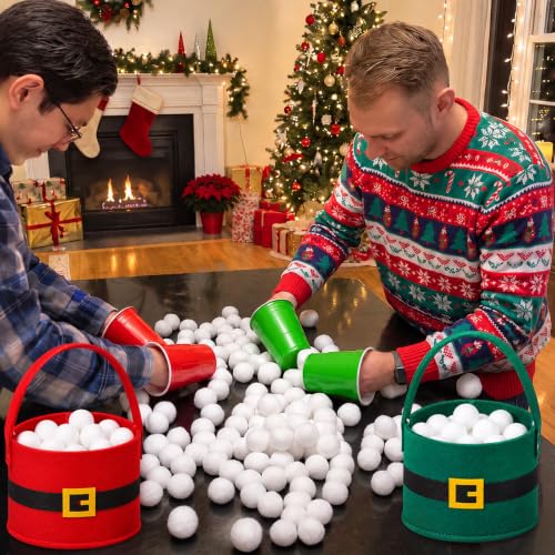FoldTier Christmas Snowball Blind Challenge Game Set – 108 Pcs
