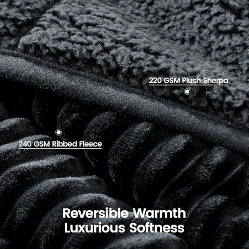Sherpa Fleece Weighted Blanket 15lbs - Soft & Cozy 48"x72"