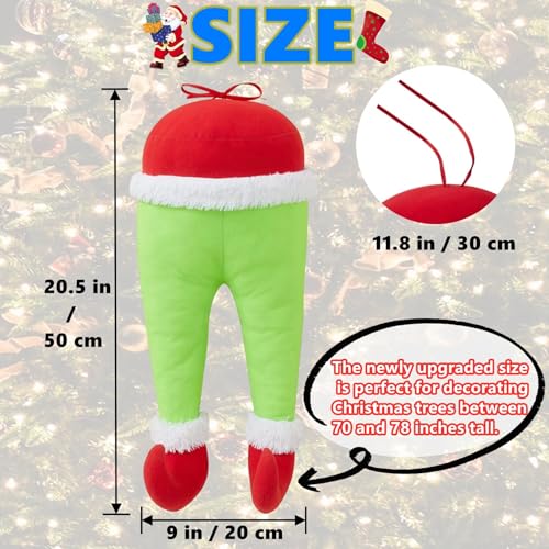 Poseable Christmas Elf Body Tree Ornaments - Stuffed Head, Arms & Legs