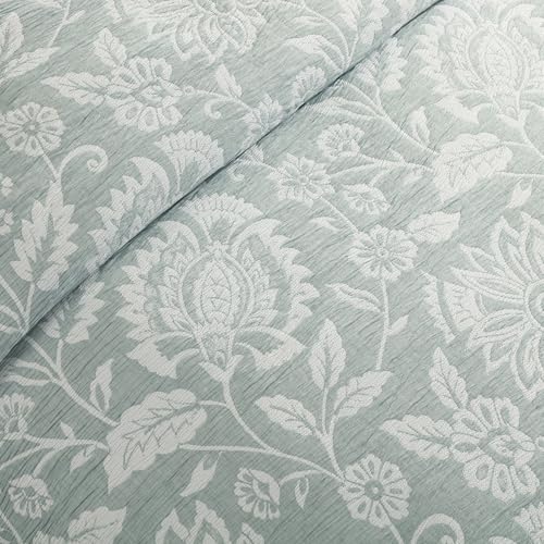 Sage Botanical Floral Duvet Set - King Size with 2 Shams