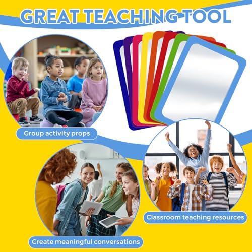 32 Pcs Small Unbreakable Mirrors for Kids, 6x4 Inch Shatterproof Acrylic