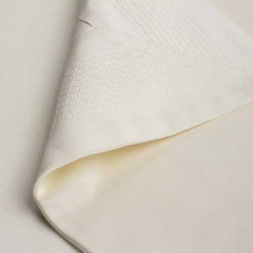 Caitline's Elegant Table Cloths for Rectangle Tables| Blend of Cotton Tablecloths for Kitchen & Dining| Seven-Foot Table Covers for Dining Room| Cream Color Table Cloth| 63 x 86 Inch| Seats 6 People