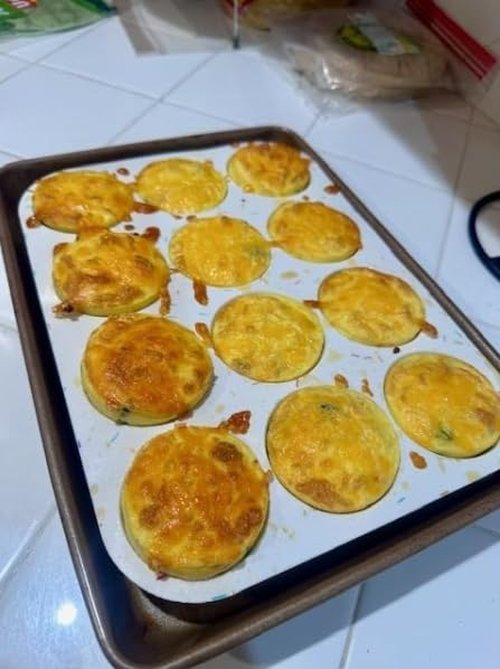 Palksky Silicone Egg Bite Molds, 2Pack 12-Cavity Muffin Pan for Baking, Tarts, Nonstick Cupcake Pan