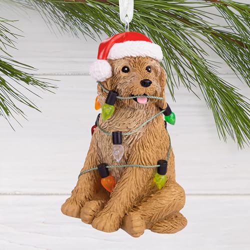 Hallmark Dog Christmas Ornament with Lights - Festive Ornament (Variation: Dog with Lights)