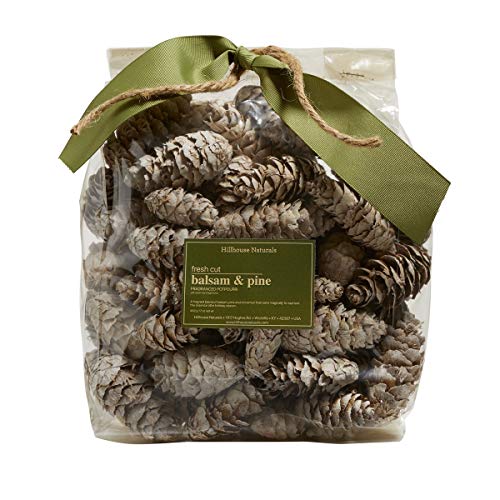 Scented Pine Cone Potpourri - Balsam & Pine Winter Bowl Filler - 14 oz