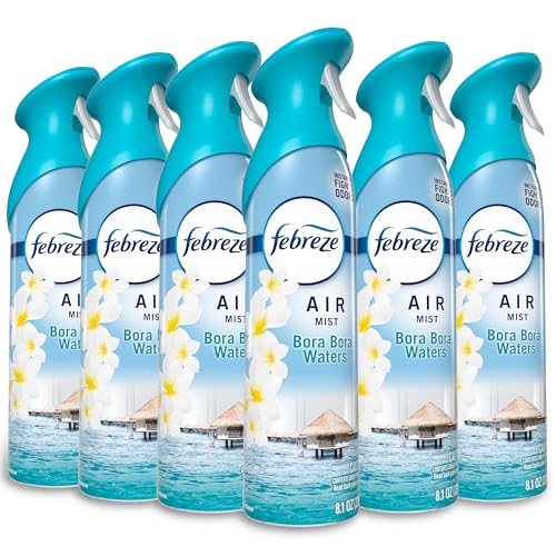 Air Freshener Spray, Bora Bora Waters Scent, Odor Eliminator (Pack of 6)