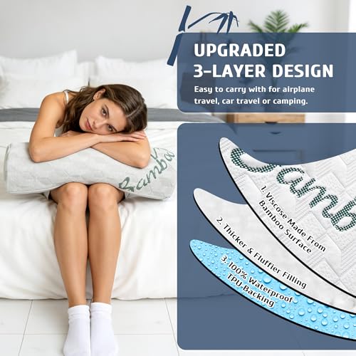 Under Knee Pillow for Lower Back Support | Half Moon Leg Bolster 7.8"x20.4"