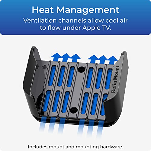 Universal Streaming Media Player TV Mount - No-Drill Adhesive Back Holder
