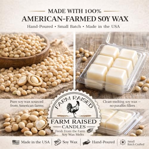 Fall Scented Soy Wax Melts Variety Pack - 30 Cubes, 5 Seasonal Fragrances