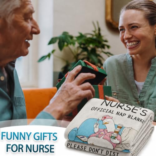 Nurse Official Nap Blanket — Beige 50x60 in | Cozy Nurse Appreciation Gift