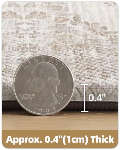 24x59 Vintage Boho Anti-Fatigue Kitchen Mat, Waterproof Cushioned Standing Rug