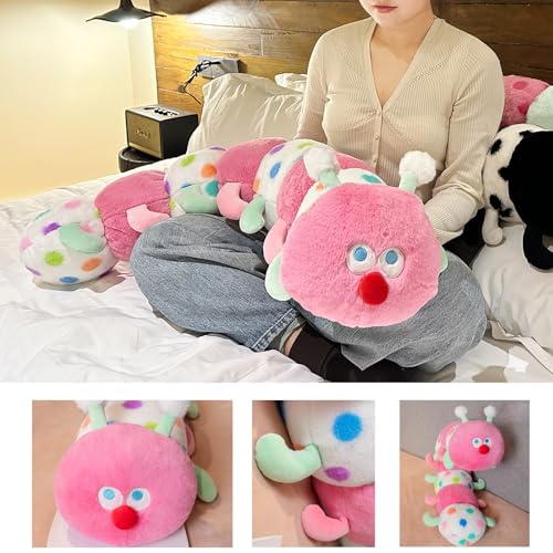 Hofun4U 43-Inch Pink Caterpillar Plush Pillow - Kids & Home Decor Gift